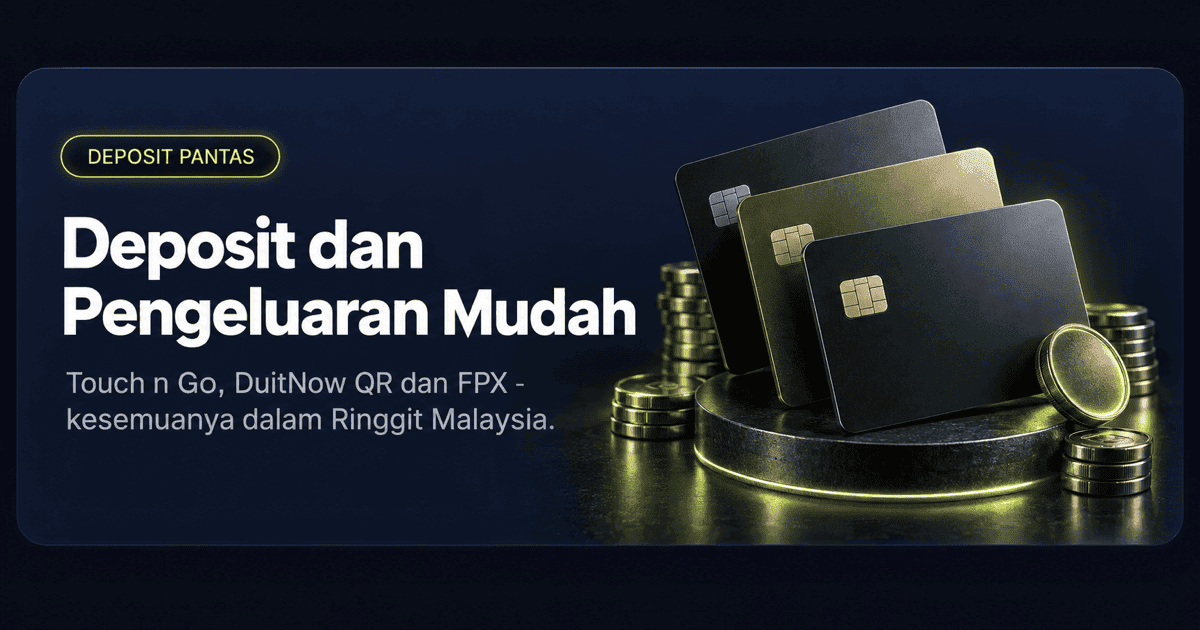 Kaunter tunai DK88 Malaysia dengan deposit Touch n Go, DuitNow QR dan FPX