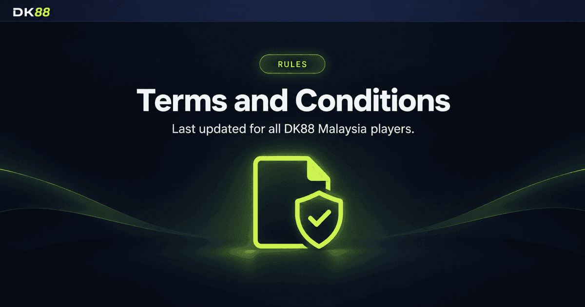 DK88 Malaysia account rules and betting limits panel